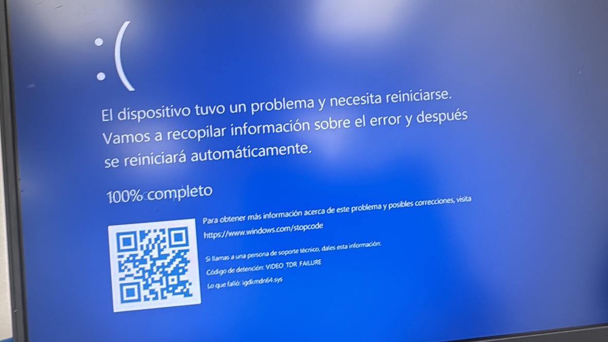 Error de OS Windows